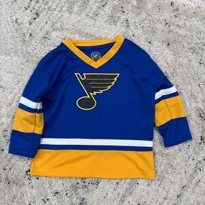 NHL Kids Blue and Gold Saint Louis Blues Hockey Jersey